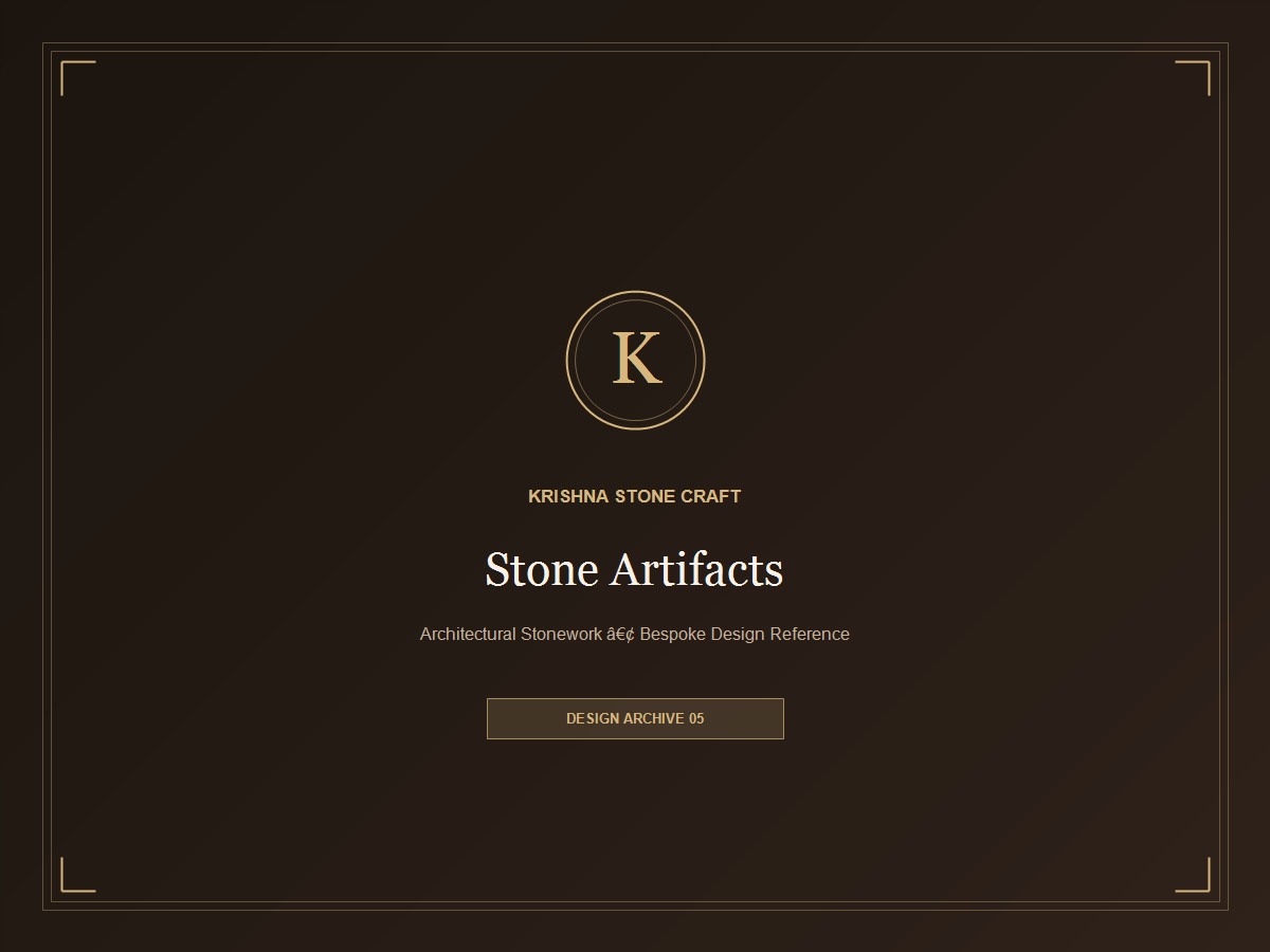 Stone Artifacts Design #05