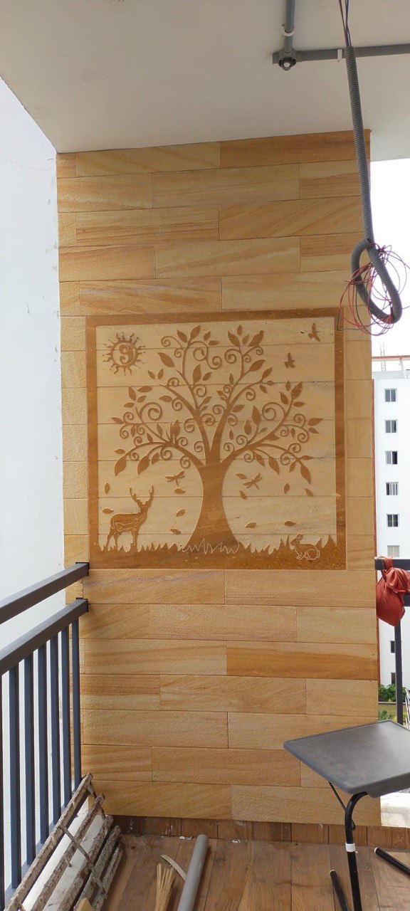 Stone Wall Mural Design #11